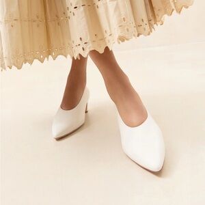 Loeffler Randall Maeve ecru pumps heels 8